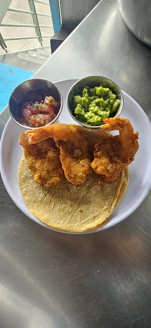 Taco de camaron empanizado 
