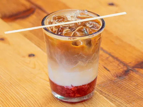 Latte fresa frío