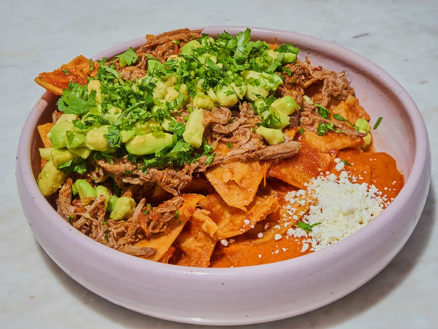 Chilaquiles con birria