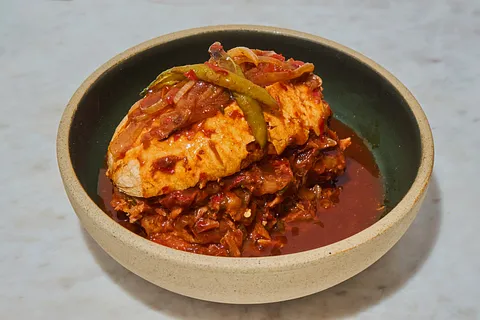 Leónchechito de barbacoa de marlin