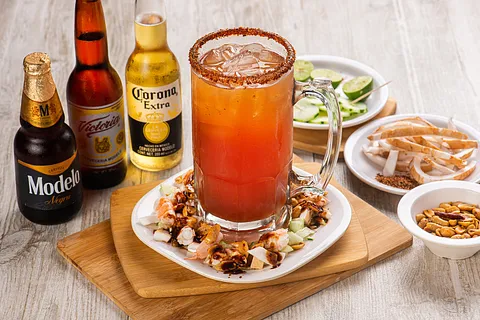 Michelada con Camaron