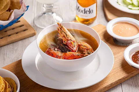 Caldo chico de Langostino