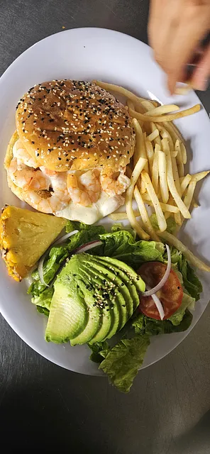 Hamburguesa de camaron 