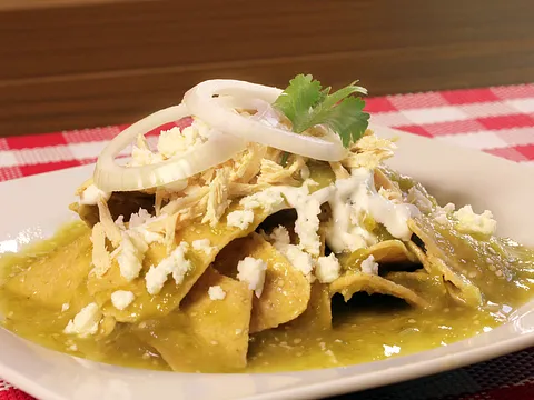 Mini orden de chilaquiles