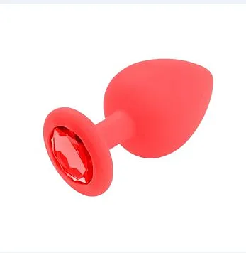 Plug Anal de Silicona con Joya