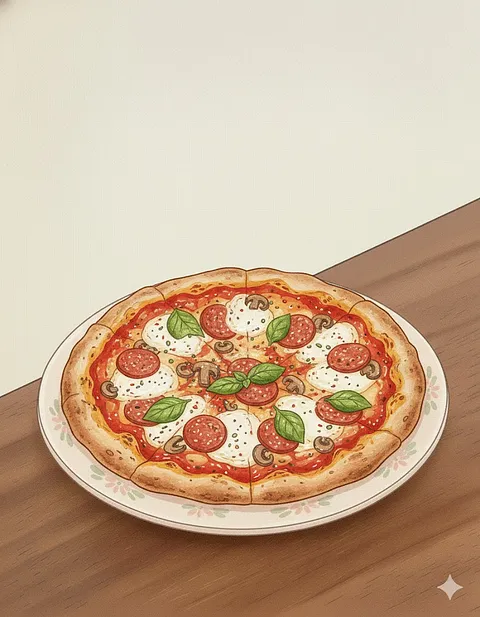 Jamón y Champiñones