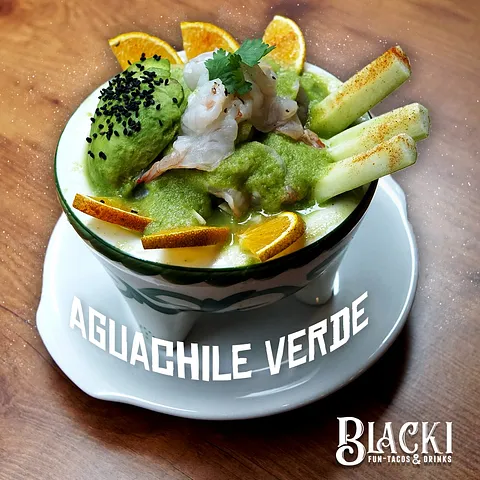 Aguachile verde de camarón