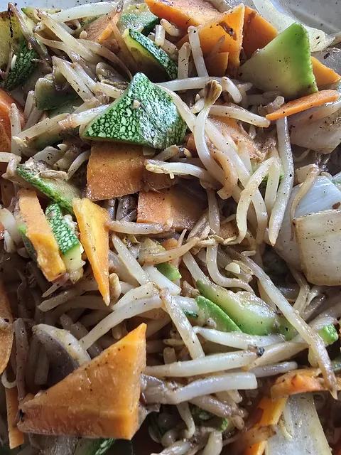 Verdura Fritas con Soya y Ajo