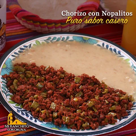Chorizo con nopal