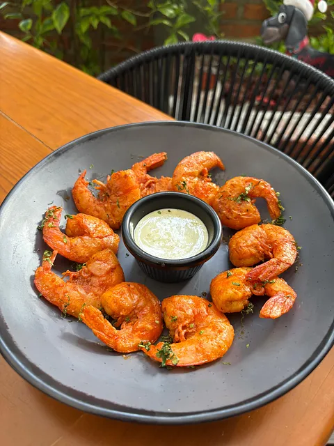 Camarones dipeados A la María 