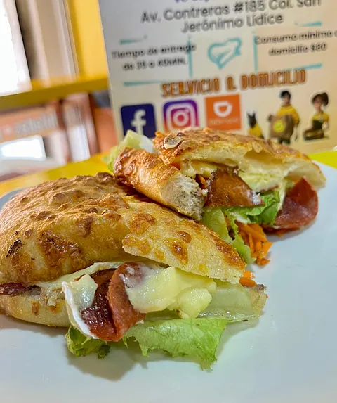 Chapata con mozzarella