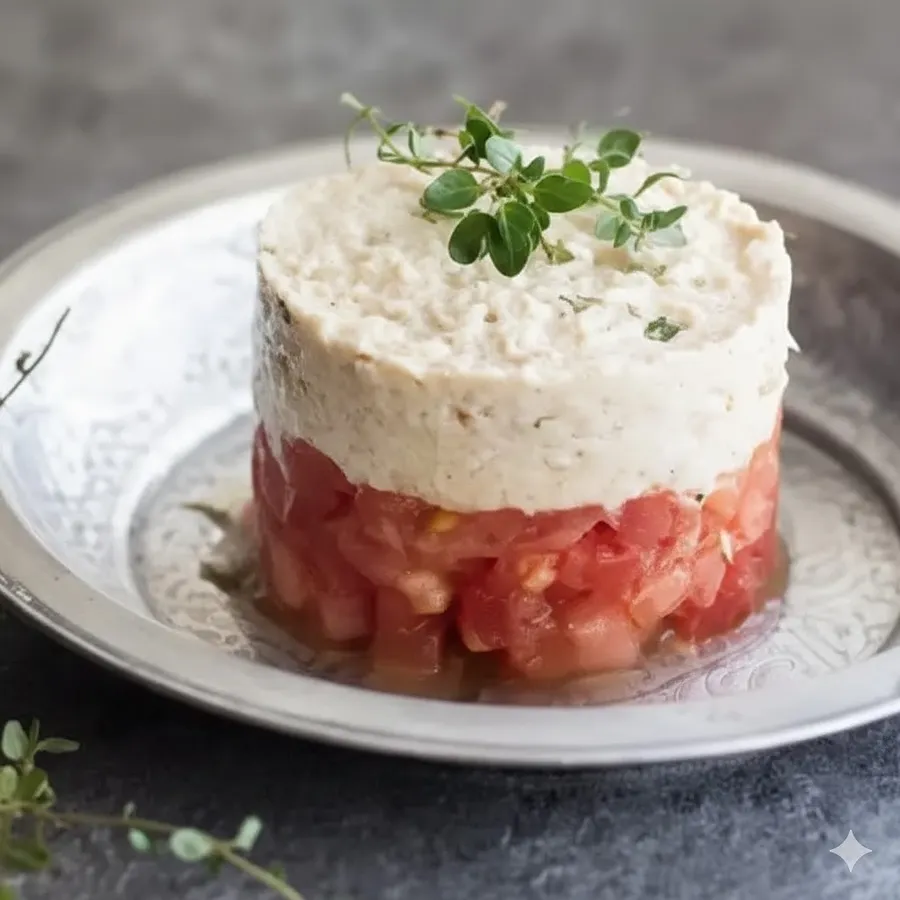 Timbal de atún y tomate