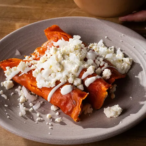 Enchiladas rojas o verdes