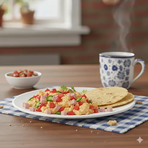 Huevos Revueltos c/jamón