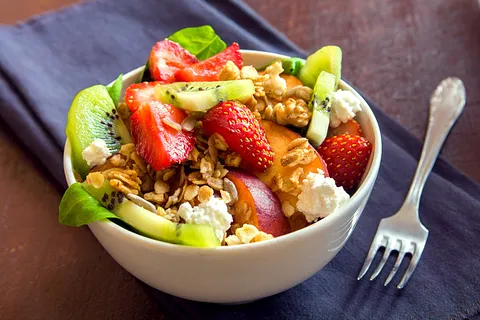 Fruta c/Miel y granola