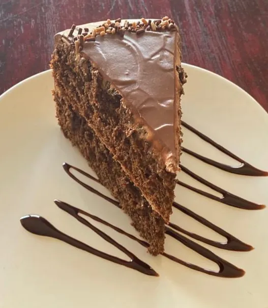 Rebanada de Pastel de Chocolate