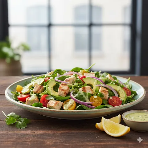 De pollo con aderezo de limón