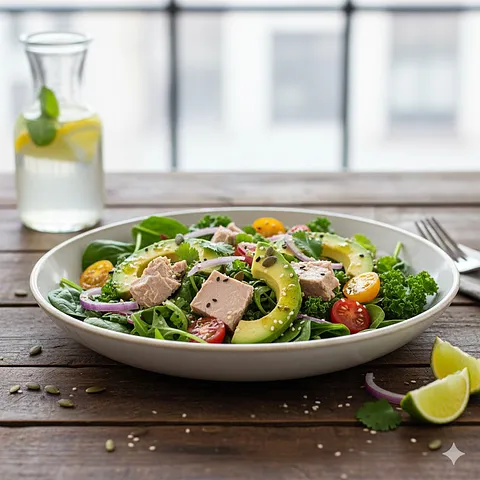 Aguacate fit con atún