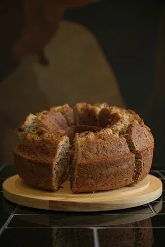 Rebanada pan de plátano