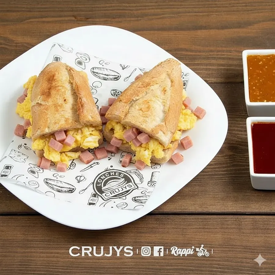 CRUJY HUEVO CON JAMÓN