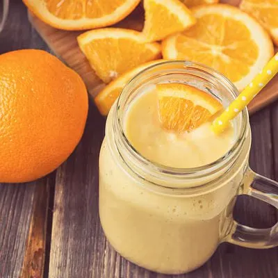 Smoothies con Jugo de Naranja