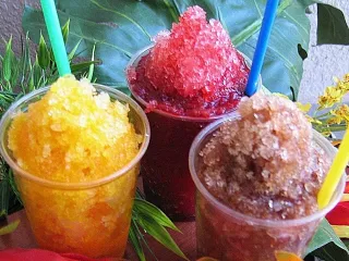 Raspados de frutas naturales.