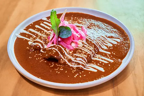 Enmoladas vegetarianas