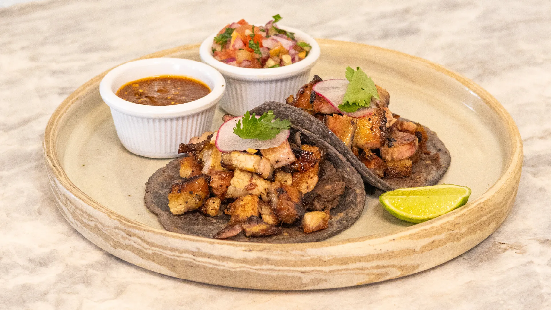 Tacos de pancetta