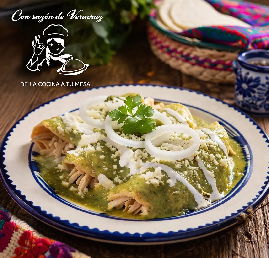 ENCHILADAS VERDES VERACRUZANAS