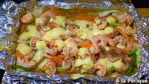 Filete Empapelado c/mariscos
