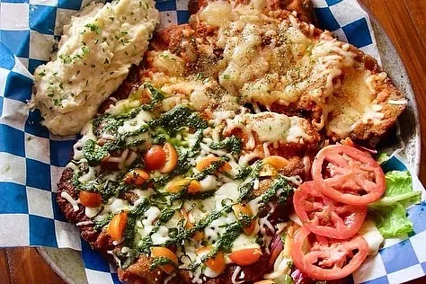 Milanesa Guacamole