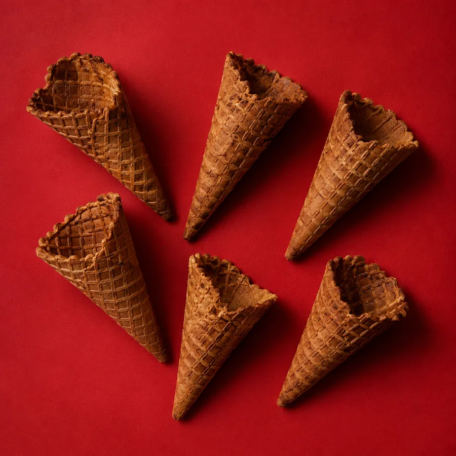 1/2 docena de Conos Waffle artesanales
