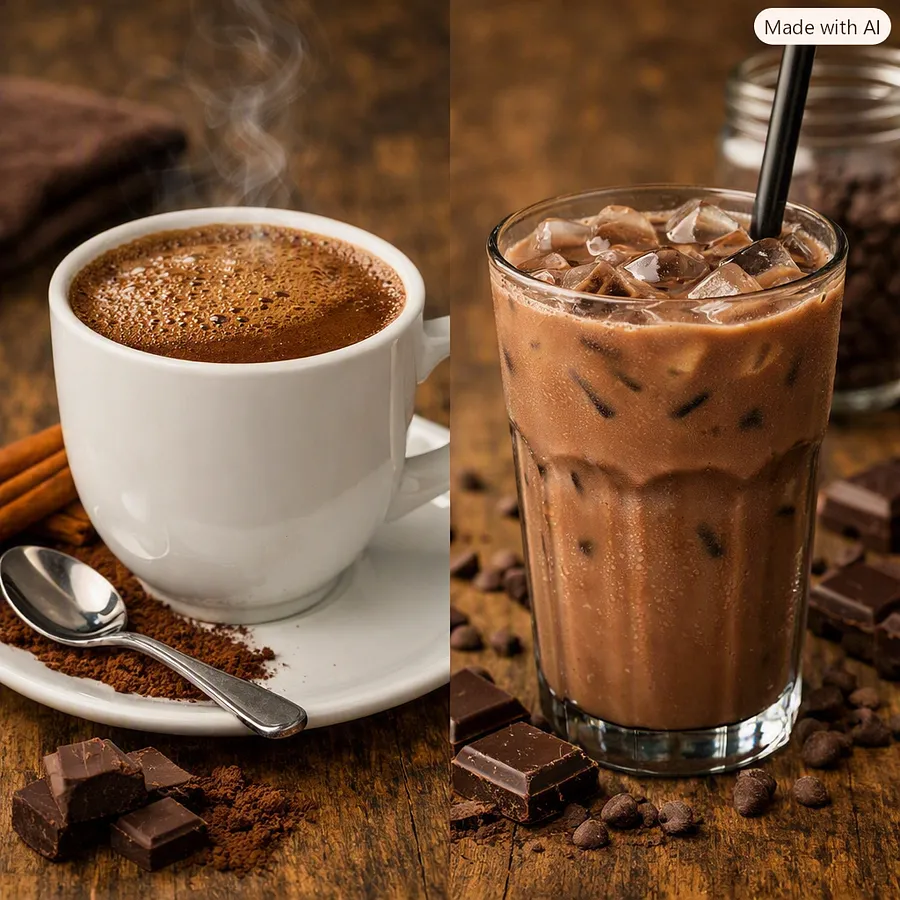 Chocolate caliente o frío