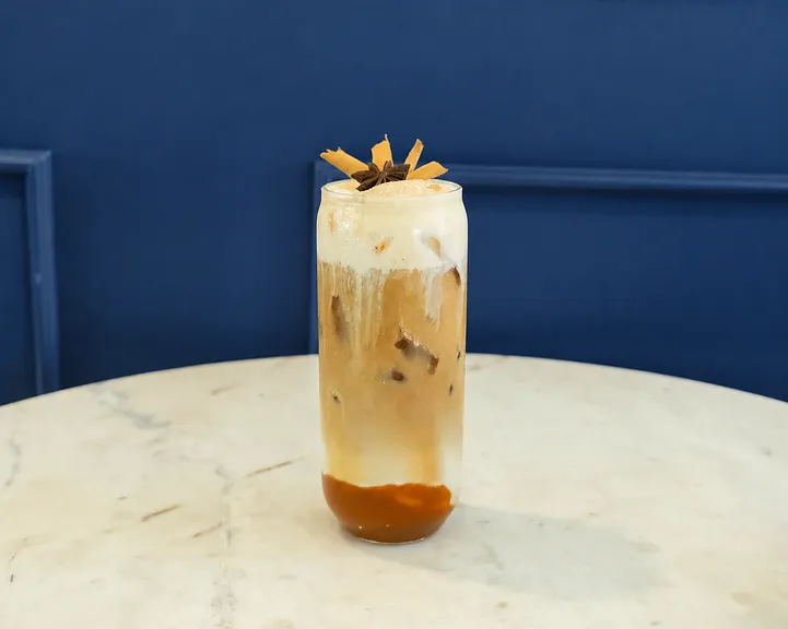 Pumpkin Spice Foam Latte